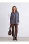 LCW Modest Striped Oversize Women's Shirt Tunic - 2