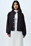Bitter Brown Soft Textured Double Pocket Bomber Jacket with Fleece Inside Alc-X14412 - 2