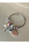 Black Stainless Steel Butterfly Charm Bracelet - 4