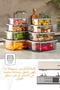 8-piece airtight storage container set anthracite 2x(250-500-750-1200 ml) - 12