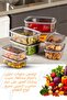 8-piece airtight storage container set anthracite 2x(250-500-750-1200 ml) - 10
