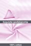 100% Cotton 2-Piece Striped Satin Pillowcase 50 X 70 cm - Pink - 4