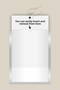 A4 Silver Mirror Document Frame Easy to Change Self-Adhesive Wall and Door Type Foil Holder - 2