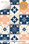 مقاوم للماء 100 × 100 سم أرضية المطبخ والحمام بلاط رخامي لاصق (مغلف)Code144