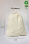 Raw Cloth Pouch / Bag / Organizer 35X40 cm – Set of 10 |   Eco-Friendly Cloth Bag