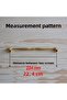 Furniture Kitchen Cabinet Drawer Wardrobe Handle Handles Handle Metal 224 mm Gold - 4