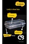 10 Pieces Women's Shoe Box Transparent Shoe Storage Box - 5