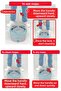 Aqua Max and Triangle Apparatus Clean & Dirty Water Separation Cleaning Set Mop Mop Glass Wiper - 4