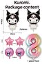 7 Year Old Kuromi Balloon Set Birthday Balloon Set Rainbow Figure Pink Star Helium Compatible Flying Balloon - 2