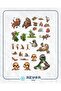 Lazy Animal Sticker Set 25 Pieces Phone, Tablet, Notebook, Laptop Sticker