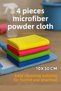 4Pcs 30X30Cm Microfiber Cloth - Multipurpose Cloth for Auto, Kitchen, Dusting