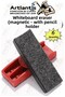 Blackboard Eraser Plastic Magnetic 6 Pieces White Blackboard Eraser with Magnetic Quality Felt Tip