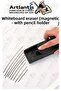 Blackboard Eraser Plastic Magnetic 3 Pieces White Blackboard Eraser with Magnetic Quality Felt Tip - 3