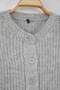 Wardrobe Essentials Gri Yumuşak Dokulu Basic Triko Hırka | TWOAW26HI00204 - 6