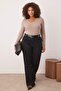 Mink Premium Soft Fabric V-Neck Fitted/Fitted Stretchy Knitted Plus Size Blouse Tbbaw26Af00025