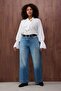 Özel Koleksiyon Mavi Yüksel Bey Cep Detaylı Straight Fit İnce Kumaş Büyük Beden Jeans TBBAW26CJ00021