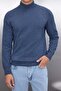 Indigo Slim Fit Yünlü Yarım Balıkçı Yaka Basic Triko Kazak TMNAW21KZ1595 - 3