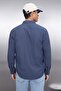 Indigo Regular Fit Çift Cep Kapaklı Dokulu Kışlık Ceket Gömlek TMNAW22GO0350 - 4