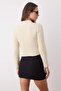 Stone Crop Soft Textured Crop/Short Knitwear Sweater Twoaw26Kz00176 - 4