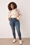 Mavi Yüksek Bel Esnek/Stretch Büyük Beden Skinny Jeans TBBAW23JE00003