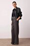 Gri Kemerli Wide Leg/Geniş Paça Kumaş Pantolon TWOAW26PL00033 - 2