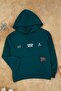 Petrol Pamuklu Kapüşonlu Örme Erkek Çocuk Kalın Şardonsuz Sweatshirt ve Eşofman Takım TKDAW26AU00026 - 3