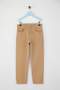Camel 100% Cotton Elastic Waist Straight/Basic Woven Boys' School Trousers Tkdaw26Pl00002 - 2
