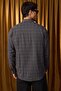 Special Collection Black Regular Fit Checked Textured Seersucker Fabric Men's Shirt Tmnaw26Go00001 - 4