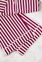 Bordo Çizgi Desenli Biyeli İçi Polarlı Gömlek-Pantolon Örme Pijama Takımı TBBAW25AI00028 - 4