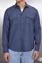 Indigo Regular Fit Çift Cep Kapaklı Dokulu Kışlık Ceket Gömlek TMNAW22GO0350 - 3