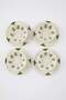 4-Piece Boho Floral Print Dessert Plate Set TPHAW26TBK00004 - 6