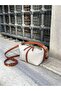 Tan Women's Linen Locked Sandal Hand and Shoulder Bag - 6