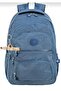 Luxury Patterned Medium Size Backpack with Monkey Keychain Gift - 5