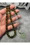 Glamorous Green Fire Amber - Master's Work Kazaz Tasseled Rosary - Collectible Elegance - 4