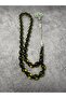 Glamorous Green Fire Amber - Master's Work Kazaz Tasseled Rosary - Collectible Elegance - 6