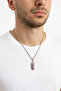 Amethyst Stone Heart and Crystal Necklace Set, Couple Necklace - 5