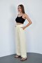 Women's Yellow High Waist Palazzo Pants - 4