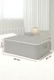 Large Size Anthracite Underfloor Storage Bag 64 X 45 X 22 cm