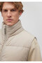 Beige Puffer Vest Loose Fit / Loose Relaxed Fit 0110362 -70154 - 5