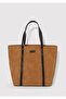 Faux Suede Brown Shoulder Bag 1912615 -70280 - 2