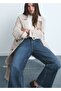 Catherin High Waisted Culotte Jean Pants - 7