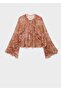 Flounced patterned blouse - 3