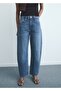 High-Waisted Barrel Jeans
