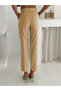 Cream Belted Vest with Belt Carrot Pants Woven Fabric Double Suit - 5