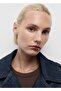 Short Denim Trench Coat with Belt - 8