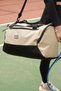 Seliveva Beige Shoe Compartment Medium Size Unisex Fabric Sports Daily Fitness and Travel Bag - 2