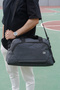 Alavina Black Shoe Compartment Medium Size Unisex Sports Fitness and Travel Bag - 4
