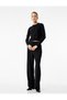 Crew Neck Knitwear Black Women's Cardigan 6Wak90045Ht - 2