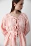 Pink 100% Cotton Sleeve Elastic Muslin Shirt - 7