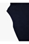 Stand Collar Hair Knit Textured Sleeveless Knitwear Blouse - 5